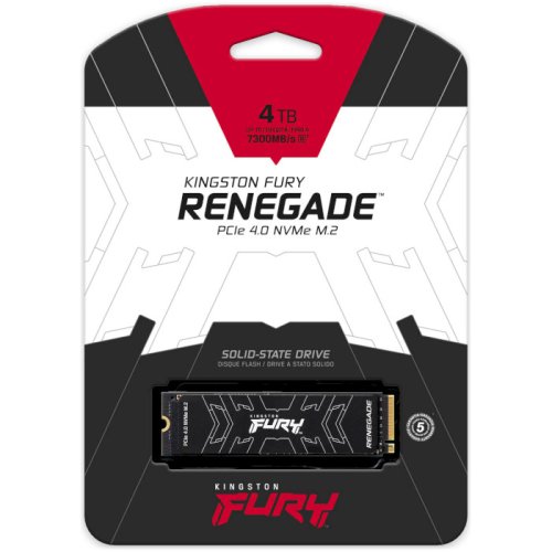 SSD накопитель M.2 4TB Kingston PCIe 4.0 Fury Renegade Фото №3