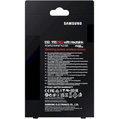 SSD накопитель 990 Pro w/heatsink 4TB M.2 NVMe Фото №5