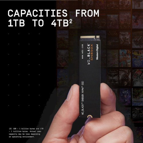 SSD накопитель M.2 1TB PCIe 4.0 Black SN850X Фото №4