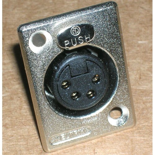 Панельный разъем XLR NC4FP-1 Фото №3