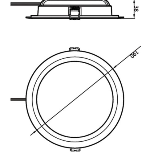 Светильник DN020B G3 LED20/WW 23W 220-240V D200 GM Фото №2