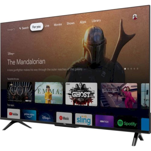 Телевізор 55" LED 4K 60Hz Smart, Android TV, Black Фото №3
