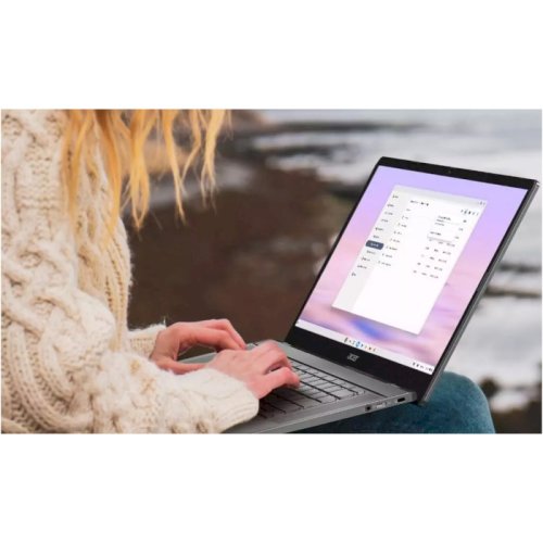 Ноутбук Chromebook Plus CB514-3HT 14" WUXGA IPS Touch, AMD R3-7320C, 8GB, F512GB, UMA, ChromeOS Фото №3 Ноутбук Chromebook Plus CB514-3HT 14" WUXGA IPS Touch, AMD R3-7320C, 8GB, F512GB, UMA, ChromeOS Фото №3