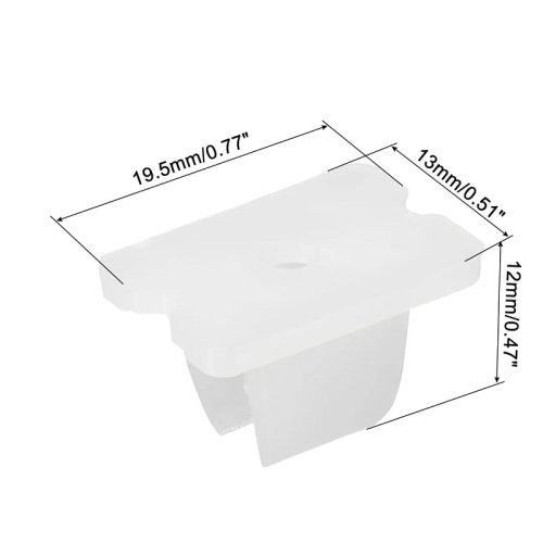 Монтажне кріплення для LED неону 6x12, 5см Фото №2