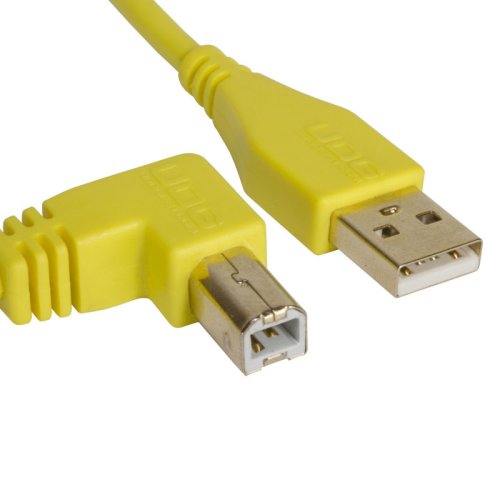Готовый кабель Ultimate Audio Cable USB 2.0 A-B Yellow Angled 1m Фото №2