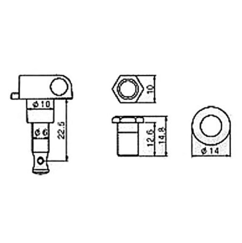 Колки для акустической гитары J-03 3+3 CR Фото №4