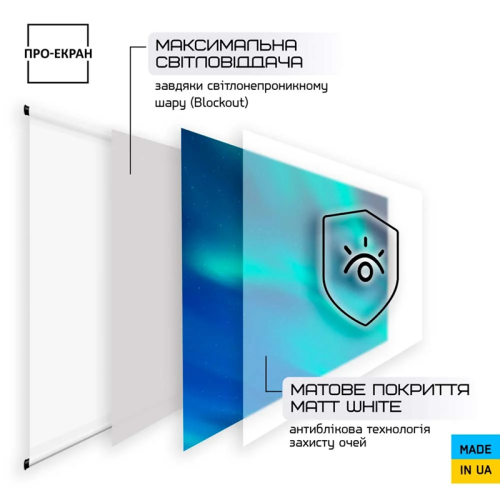 Экран для проектора 130 на 100 см (4:3), 65 дюймов Фото №4