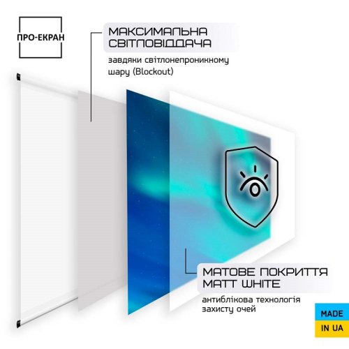 Екран для проектора 160 на 100 см (16:10), 74 дюймів Фото №4 Екран для проектора 160 на 100 см (16:10), 74 дюймів Фото №4