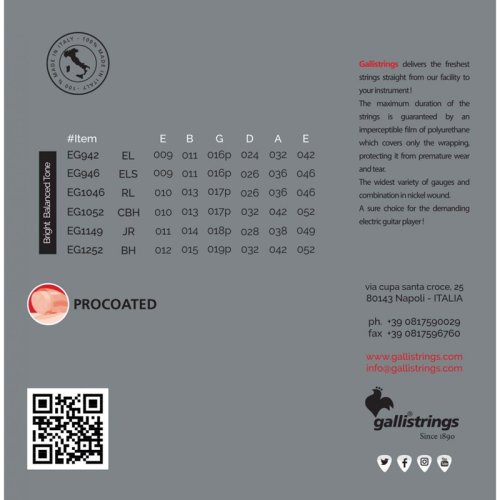 Струни для електрогітари EG1252 BLUES HEAVY Фото №3 Струни для електрогітари EG1252 BLUES HEAVY Фото №3