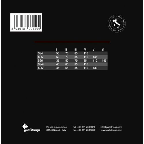 Струни для бас-гітари SG4 4 STRINGS MEDIUM HEAVY Фото №3 Струни для бас-гітари SG4 4 STRINGS MEDIUM HEAVY Фото №3