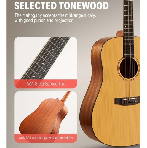 Гитарный набор Acoustic Guitar 41 Inch Full-size EC983 Фото №2