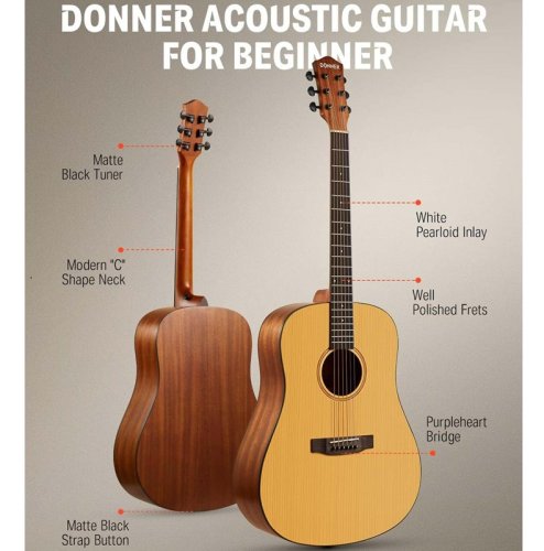 Гитарный набор Acoustic Guitar 41 Inch Full-size EC983 Фото №3