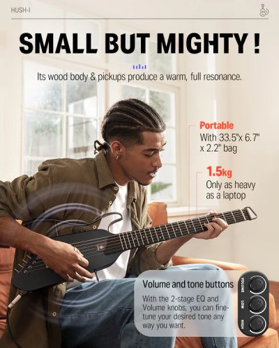 Гитарный набор EC1782 HUSH-Ⅰ Silent Guitar Maple Black Фото №4 Гитарный набор EC1782 HUSH-Ⅰ Silent Guitar Maple Black Фото №4