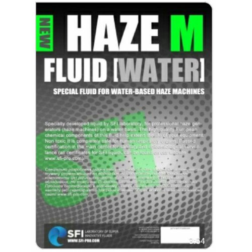 Рідина для генератора тумана HAZE FLUID WATER (M) 1L Фото №2 Рідина для генератора тумана HAZE FLUID WATER (M) 1L Фото №2