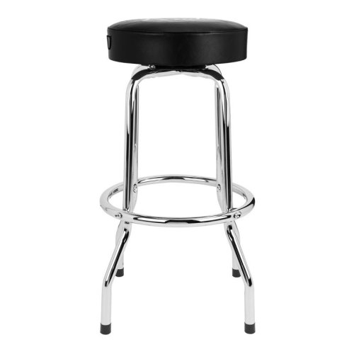 Стул 30" SPAGHETTI LOGO PICK POUCH BARSTOOL, BLACK AND CHROME Фото №4