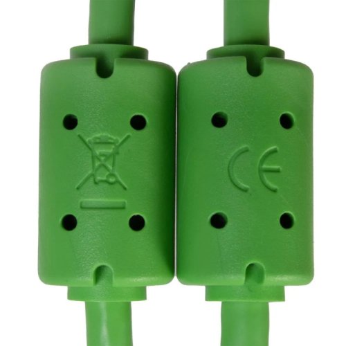 Готовий кабель Ultimate Cable USB 3.2 C-C Green Straight 1,5m Фото №3