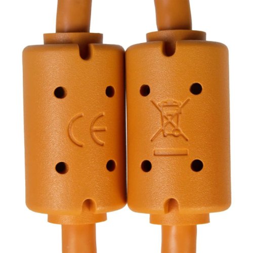 Готовий кабель Ultimate Cable USB 3.2 C-C Orange Straight 1,5m Фото №3