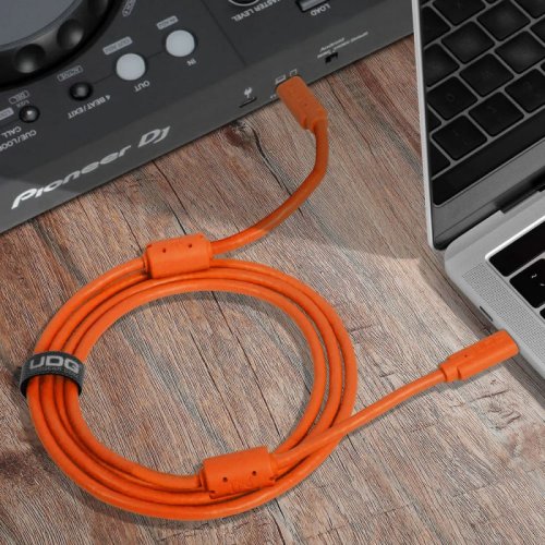 Готовий кабель Ultimate Cable USB 3.2 C-C Orange Straight 1,5m Фото №5
