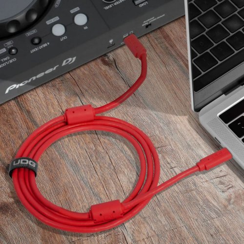 Готовий кабель Ultimate Cable USB 3.2 C-C Red Straight 1,5m Фото №5