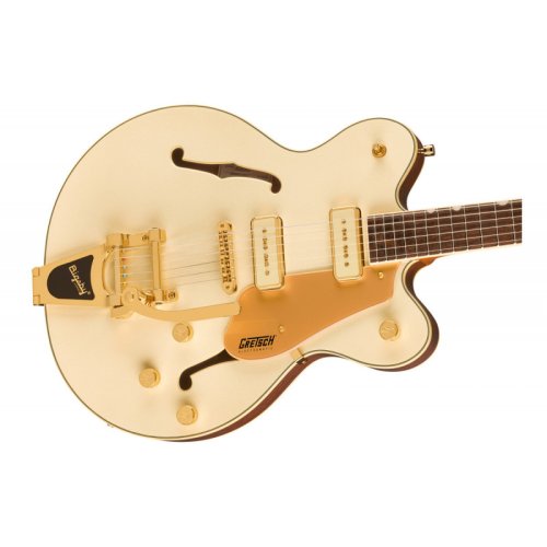 Полуакустическая электрогитара ELECTROMATIC PRISTINE LTD CENTER BLOCK DOUBLE-CUT WITH BIGSBY WHITE GOLD Фото №3