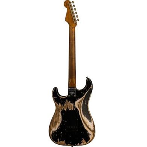 Электрогитара CUSTOM SHOP LIMITED EDITION POBLANO STRATOCASTER SUPER HEAVY RELIC AGED BLACK Фото №2