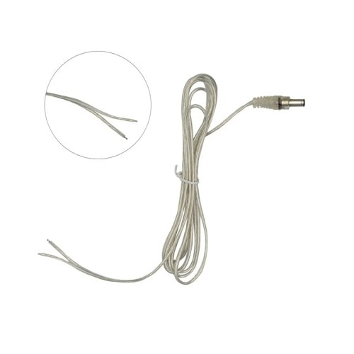 Провод прозрачный с разъемом мама (2х0.5mm; 5.5х2.1; 2М) Фото №3