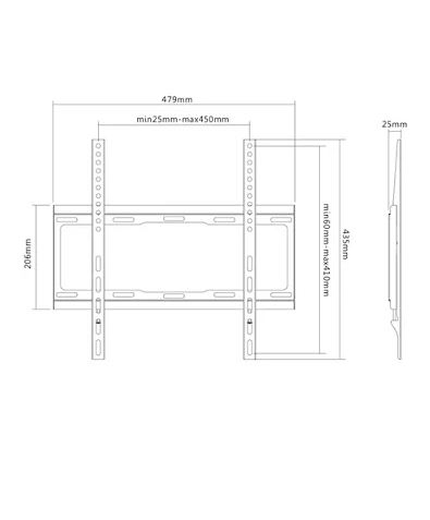 Кріплення для плазми настінне 32-55-ET фіксоване Фото №2