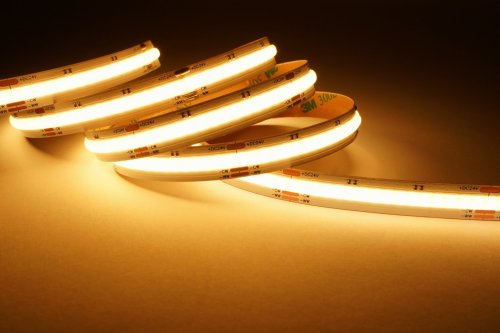 Светодиодная LED лента PROLUM™ 24V; COB; 640LED; IP20; Series "SG", Белый+Тепло-Белый (2700-6500K) Фото №2