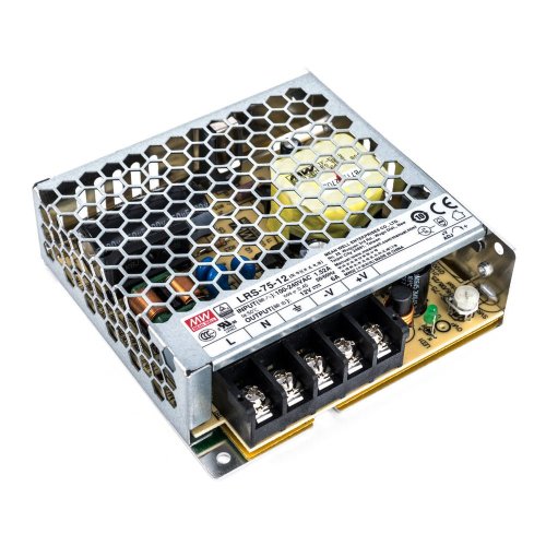 Блок живлення Mean Well LRS-75-12 (72W; 6A; 12V; IP20) Series "LRS" Фото №2