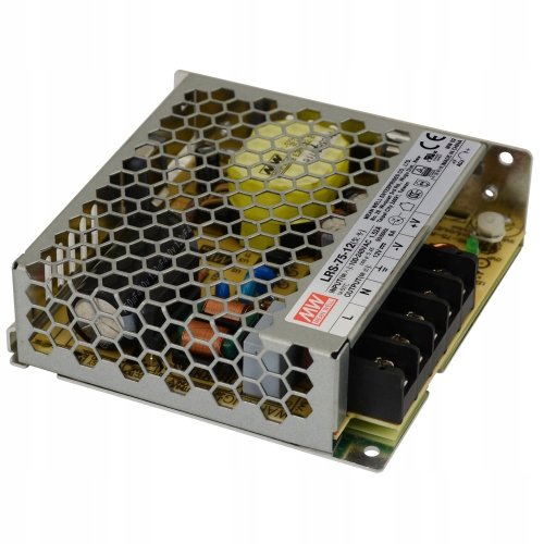 Блок живлення Mean Well LRS-75-12 (72W; 6A; 12V; IP20) Series "LRS" Фото №3