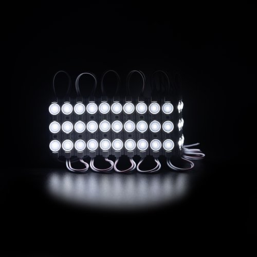 Світлодіодний модуль PROLUM V1, SMD2835, 3LED, 12V, 1W, З линзою, Белый Фото №2