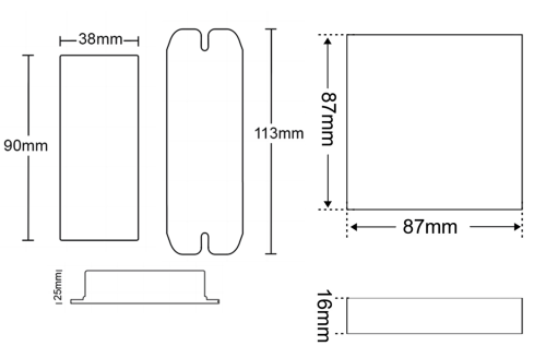 Сенсорная панель диммера управления PROLUM Wi-Fi; TUYA; 18A; Series: HomeLink Фото №6