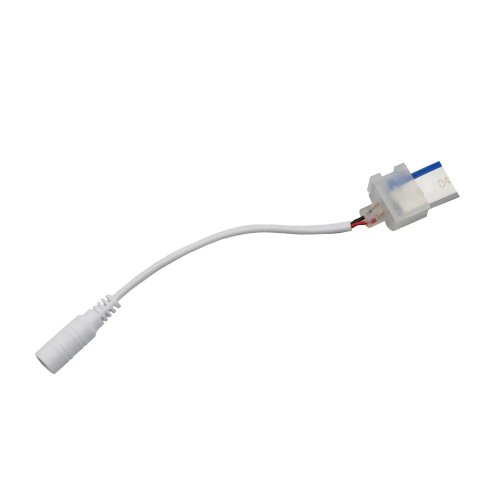 Конектор PROLUM™ для неону 6x12 , (Раз'єм живлення- Зажим, Чорний) Фото №2