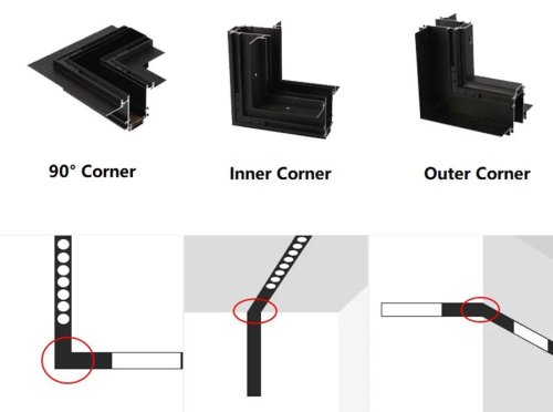 З'єднувач вертикальний PROLUM™ для магнітного трекового шинопровіду - R20 Фото №5 З'єднувач вертикальний PROLUM™ для магнітного трекового шинопровіду - R20 Фото №5