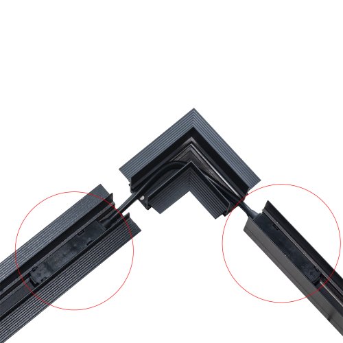 Соединитель Угловой PROLUM™ для магнитного трекового шинопровода - R20 Фото №2