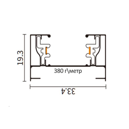 Трековый шинопровод PROLUM™ M27; 220V; Накладной \ Подвесной - P27; Черный 1М Фото №2