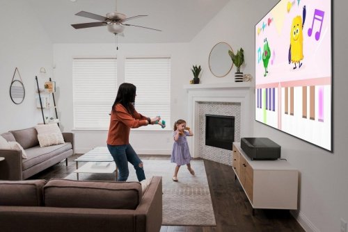 Проектор домашнего кинотеатра EH-LS800B UHD, 4000 lm, LASER, 0.16, WiFi, Android TV, черный Фото №2 Проектор домашнего кинотеатра EH-LS800B UHD, 4000 lm, LASER, 0.16, WiFi, Android TV, черный Фото №2