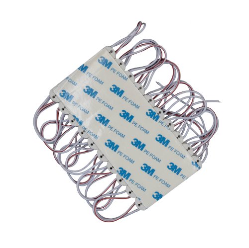 Светодиодный модуль PROLUM T1, SMD2835, 3LED, 12V, 1W, IP66, С линзой, Белый Фото №3