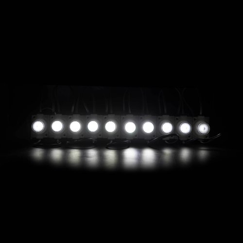 Светодиодный модуль PROLUM Т1, SMD3030, 1LED, 12V, 1,5W, IP66, С линзой, Белый Фото №2