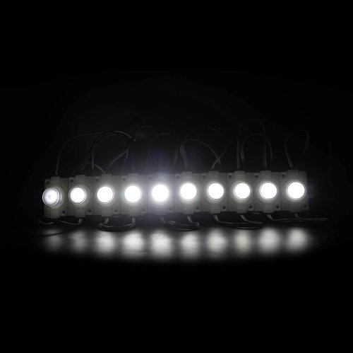 Светодиодный модуль PROLUM Т1, SMD3030, 1LED, 12V, 2,4W, IP66, С линзой, Белый Фото №2