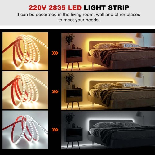 Світлодіодна LED стрічка PROLUM™ 2835\120; IP67; 220V; Series "S", Тепло-Білий (2800-3200K) Фото №5 Світлодіодна LED стрічка PROLUM™ 2835\120; IP67; 220V; Series "S", Тепло-Білий (2800-3200K) Фото №5