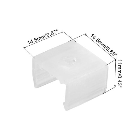 Монтажное крепление PROLUM™ для неона 12x12 Фото №2