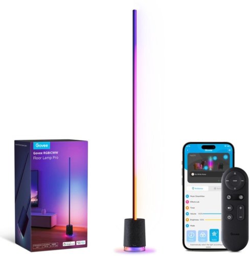 Led торшер H6079, черный Фото №2