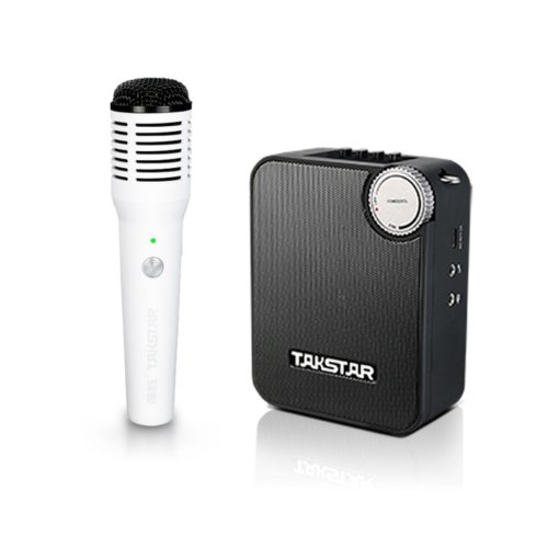 Беспроводной портативный усилитель E500W-H с ручными микрофонами Фото №3