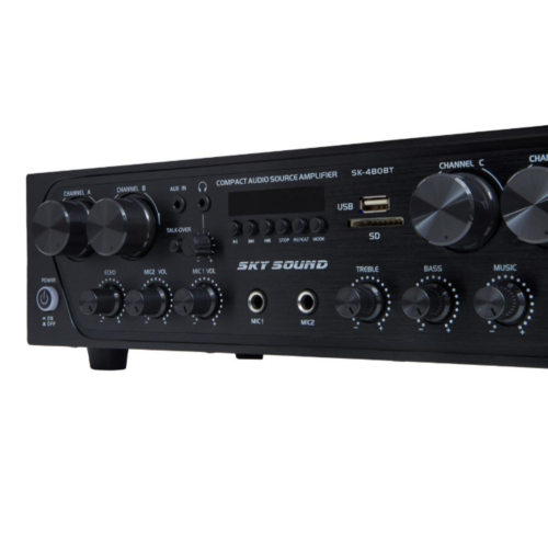 Усилитель мощности SK-480 (4*80W) Фото №2 Усилитель мощности SK-480 (4*80W) Фото №2