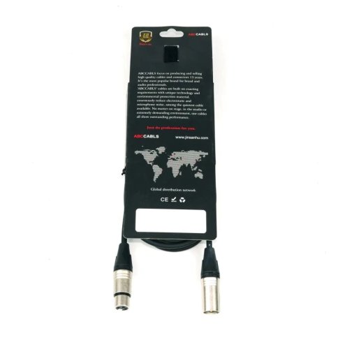 Кабель с коннекторами MA008L3 XLR-XLR 3m Фото №3