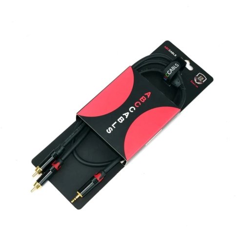 Кабель с коннекторами MA309L3 miniJack-2xRCA 3m Фото №3