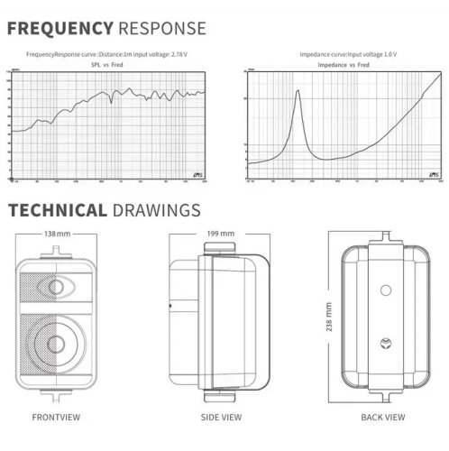 Настінна акустична система F-0304 Фото №5