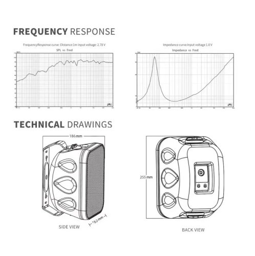 Настінна акустична система F-LHY5W Фото №3