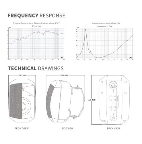 Настінна акустична система F-LHY6Y Фото №3